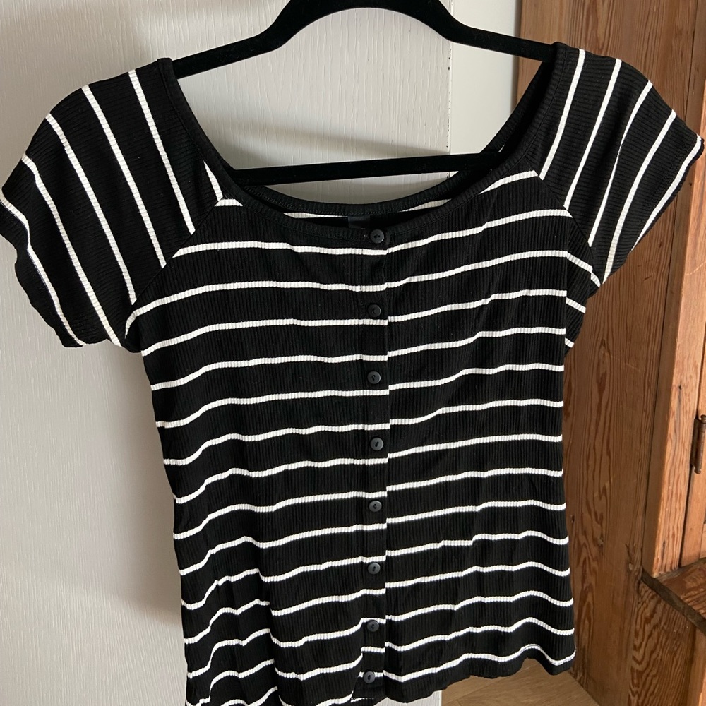 Black and White striped shirt